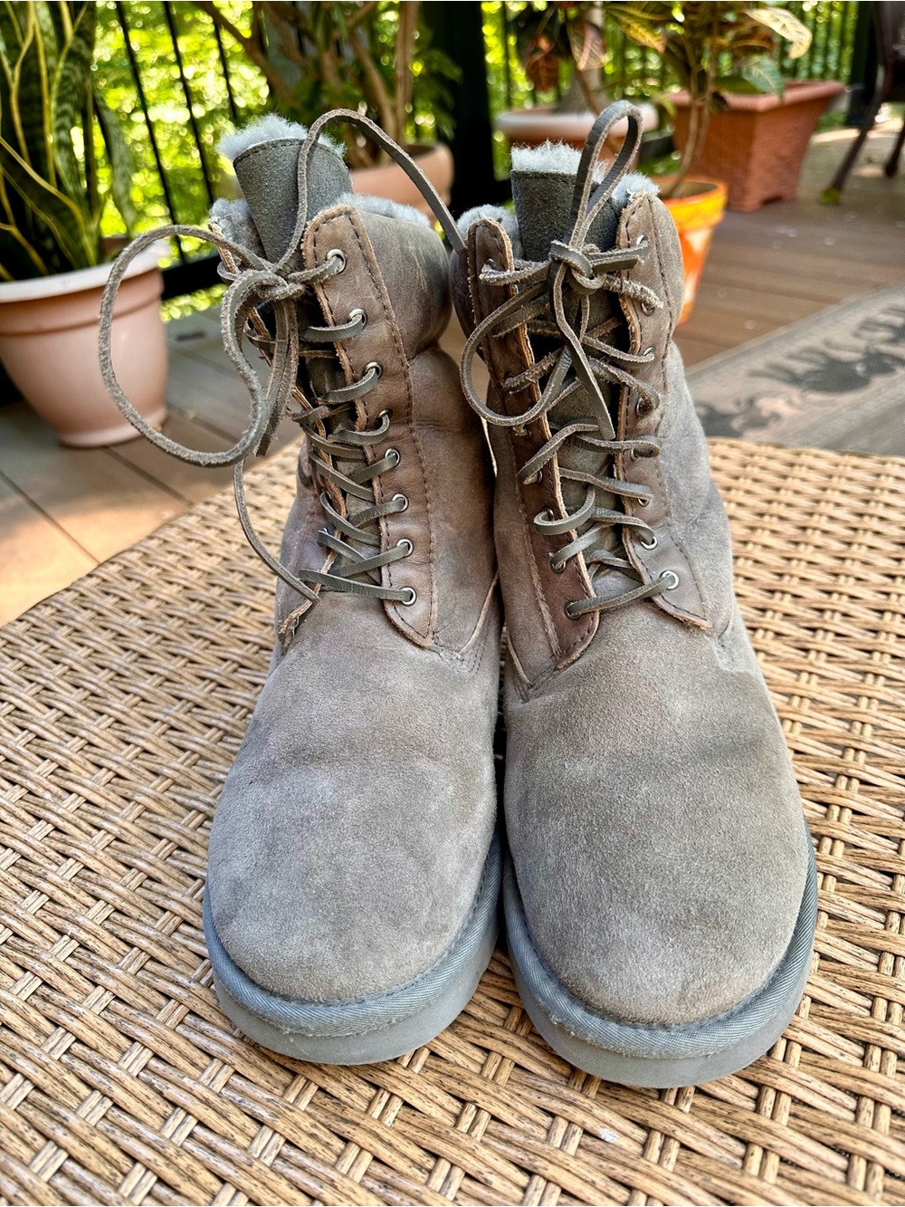Women’s Gray Suede Australia Luxe Winter Boots